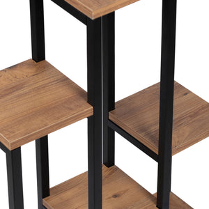 Pflanzregal Rosenholm mit 6 Ablagen Holzfarben [en.casa]