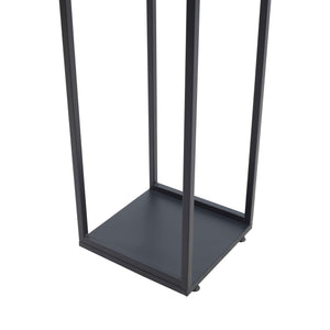 Kaminholzregal Tornved Stahl 35x35x120 cm Schwarz [en.casa]
