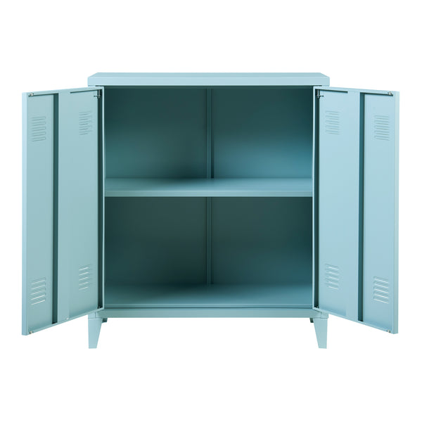 Metallschrank Oripää - 90x80x33cm - Graublau