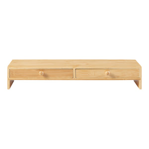 Monitorständer Hallstahammar 56x18x9,5 cm Bambus [en.casa]