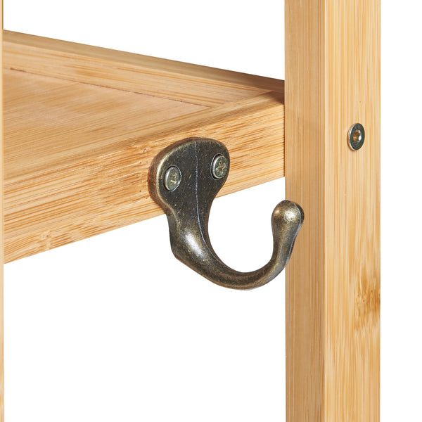 Badezimmerregal Höör 42x37x17 cm Bambus [en.casa]