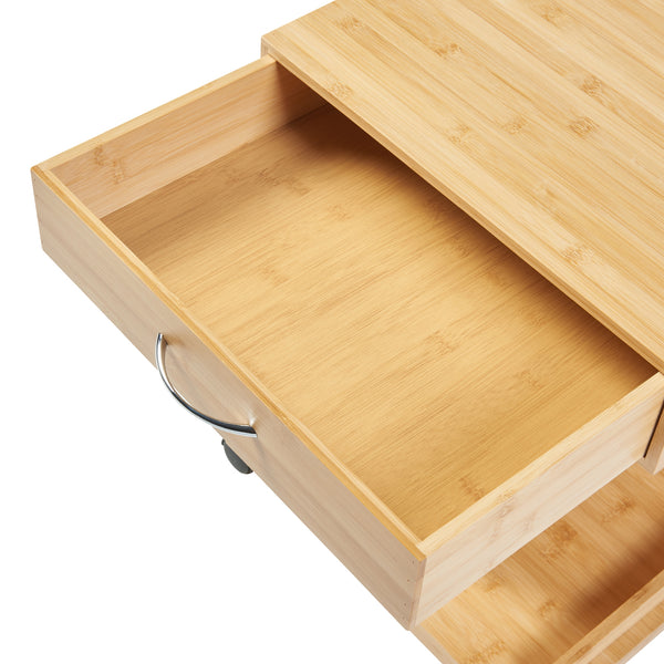 Rolltisch Jokkmokk 56,5x43x43 cm Bambus [en.casa]