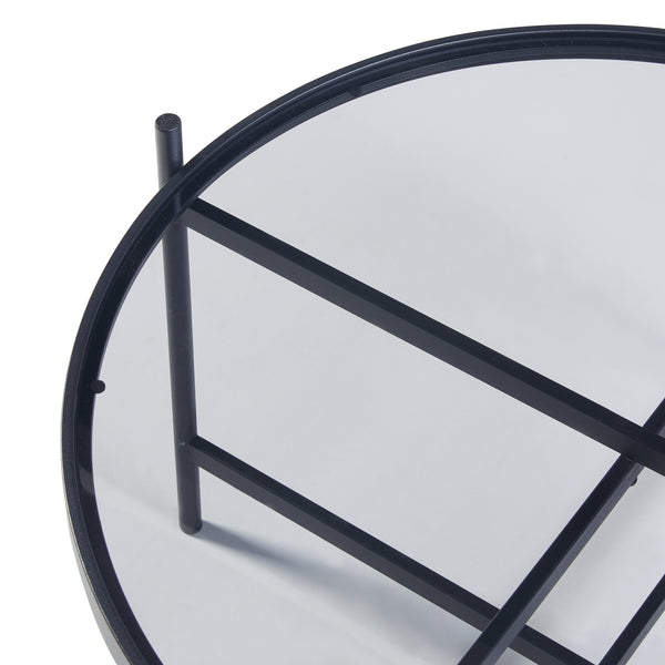 Couchtisch Lier mit Glasplatte [en.casa]