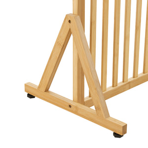Raumteiler Fron 197x75,5x40 cm Bambus [en.casa]