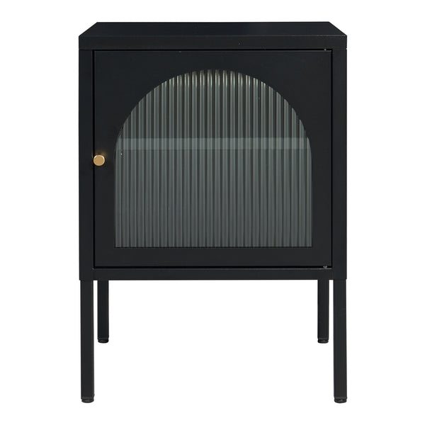 Nachtschrank Karlskrona 60x42,5x40 cm Schwarz, matt [en.casa]
