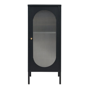 Beistellschrank Karlskrona 102x43x40 cm Schwarz, matt [en.casa]