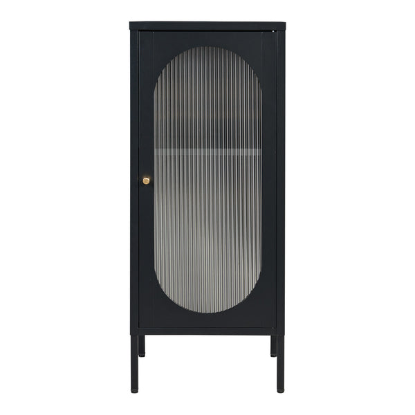Beistellschrank Karlskrona 102x43x40 cm Schwarz, matt [en.casa]