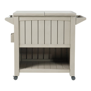 Outdoor Kühlwagen Arsita 102x47x87 cm Beige [casa.pro]