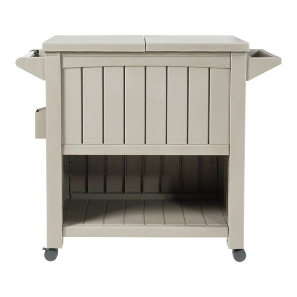 Outdoor Kühlwagen Arsita 102x47x87 cm Beige [casa.pro]