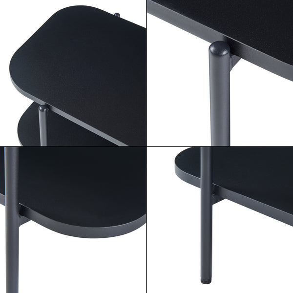 Fernsehtisch Samnanger 120x40x45 cm Schwarz [en.casa]
