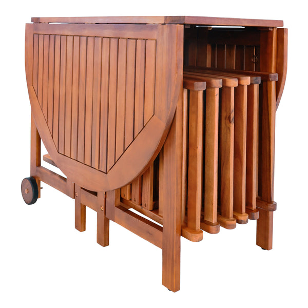 Gartenmöbelset Acerenza 7-tlg. Akazienholz FSC®-zertifiziert [en.casa]