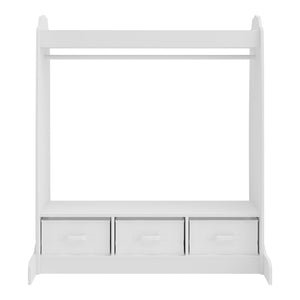 Kindergarderobe Moskenes 107x95x61 cm Weiß [en.casa]