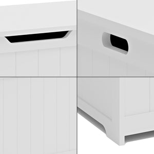 Spielzeugkiste Podek 80x40x44,5 cm Weiß [en.casa]