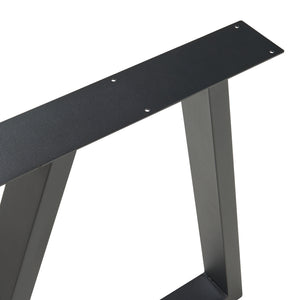 Tischgestell 2er Set Lyngby 72x55/70cm Schwarz [en.casa]