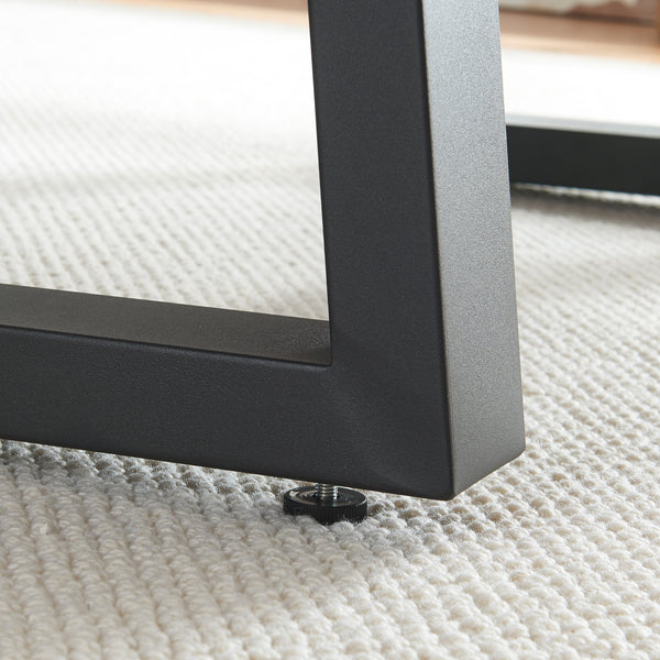 Tischgestell 2er Set Marstal 42x40cm Schwarz [en.casa]