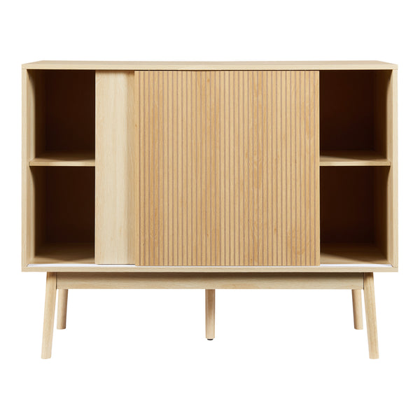 Sideboard Landskrona 115x40x90 cm Eichenoptik [en.casa]