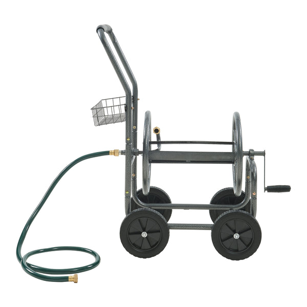 Schlauchwagen Gelibolu für 3/4 Zoll Schlauch max. 65 m Grau [pro.tec]