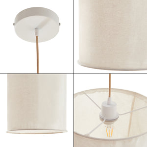 Hängeleuchte Buckley Weiß [lux.pro]