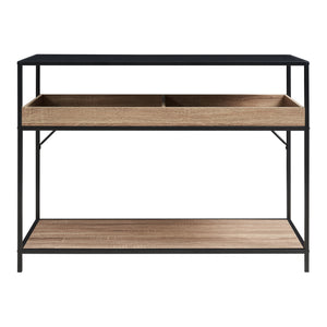 Konsolentisch Belana 110x40x80 cm Schwarz/Eicheoptik [en.casa]