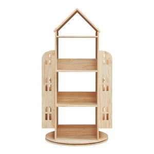 Drehbares Kinderregal Sanköre 122x64x43 cm Kiefernholz Natur [en.casa]