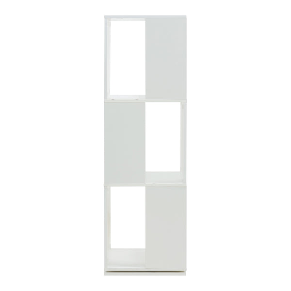 Drehbares Bücherregal Fjelmarirg 109x34x34 cm Weiß [en.casa]