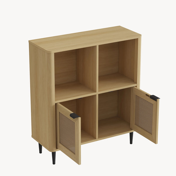 Kommode Lukhomso 85x75x30 cm Eicheoptik [en.casa]