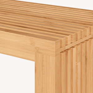 Schuhbank Korjad 90x33x43 cm Bambus [en.casa]