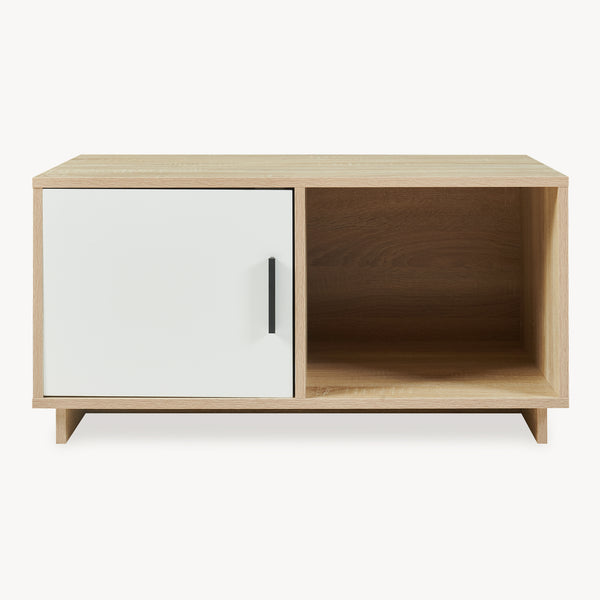 Couchtisch Kenta 80x45x40 cm Sonoma-Eicheoptik/Weiß [en.casa]