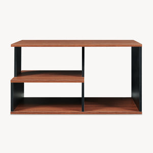 Couchtisch Trond 80x40x42 cm Schwarz/Walnuss [en.casa]