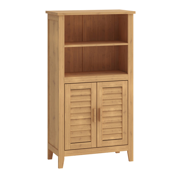 Beistellschrank Rirg 92x50x25 cm Bambus Natur [en.casa]