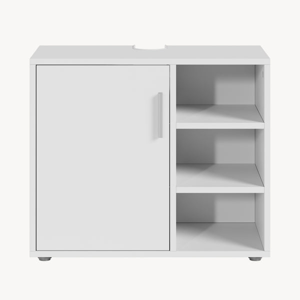 Waschbeckenunterschrank Kulaik 51x60x32 cm Weiß [en.casa]