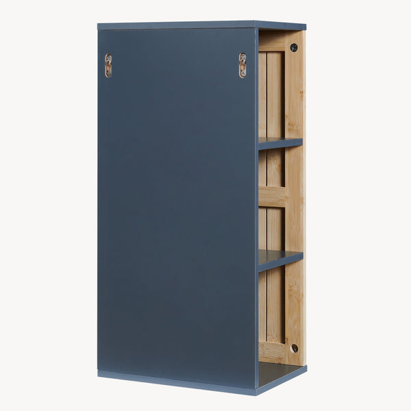 Hängeschrank Svanes 60x30x20 cm Dunkelgrau/Natur [en.casa]