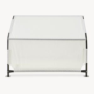 Outdoor Hundezelt Valevali 122x122x90 cm Schwarz/Weiß [en.casa]