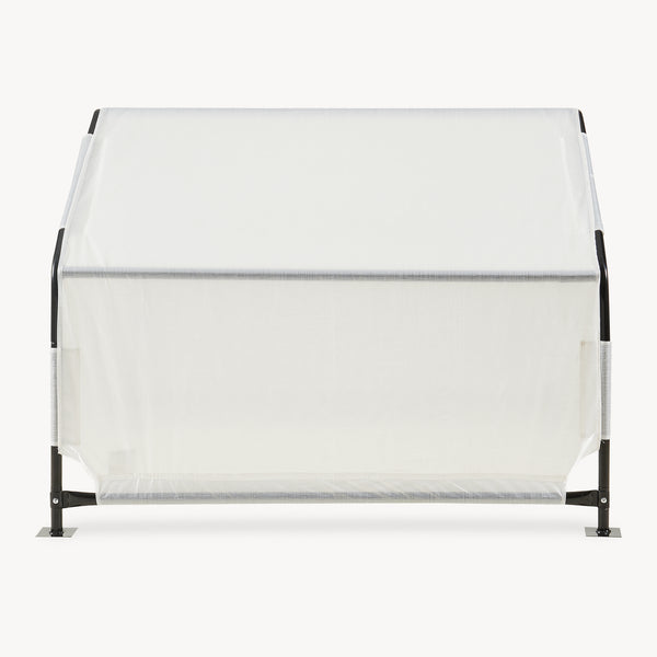 Outdoor Hundezelt Valevali 122x122x90 cm Schwarz/Weiß [en.casa]