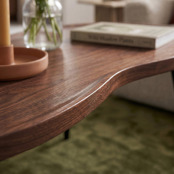 Couchtisch Ken 100 x 60 x 47 cm Walnussoptik [en.casa]