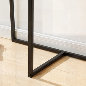 Garderobenständer Norjad 160x80x41 cm Metall Schwarz [en.casa]