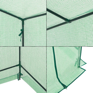 Gewächshaus Vlaardingen 198x78x200cm Grün [en.casa]
