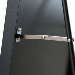 Standspiegel Bugnara 160x40cm neigbar Schwarz [en.casa]