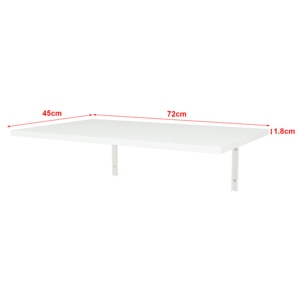 Wandklapptisch Klepp 72x45cm Weiß [en.casa]