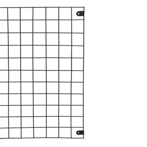 Wandgitter Sæby Metall 75 x 55 cm Schwarz [en.casa]