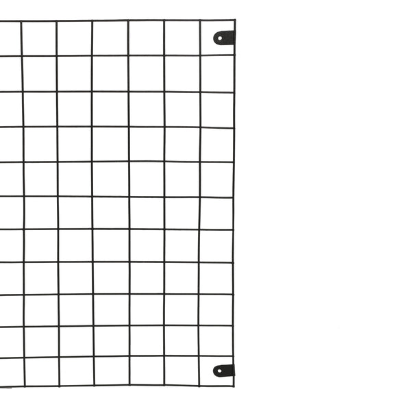 Wandgitter Sæby Metall 75 x 55 cm Schwarz [en.casa]
