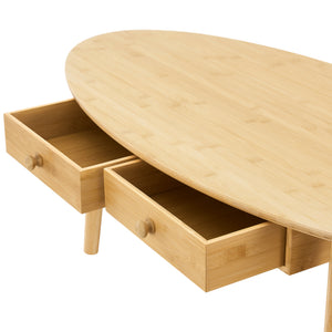 Couchtisch Harboøre Bambus Natur [en.casa]