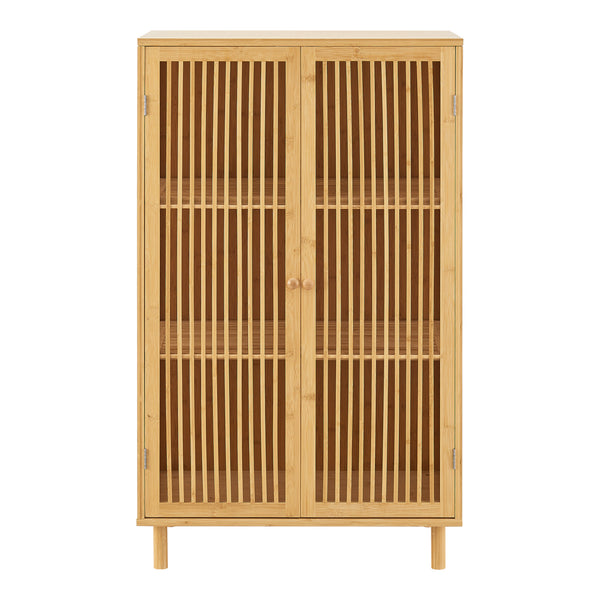 Beistellschrank Grong Bambus [en.casa]