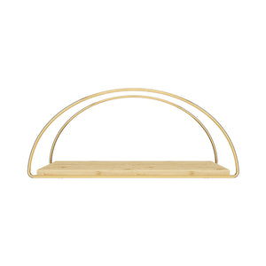 Wandregal Mynämäki 39x16x17 cm Goldfarben [en.casa]