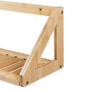 Wandregalset Gjerdrum 2er Set 43x15x15cm Bambus [en.casa]
