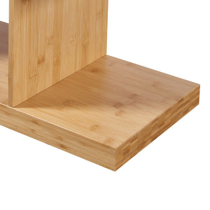 Bücherregal Gullspång Bambus 130x55x30cm Natur [en.casa]