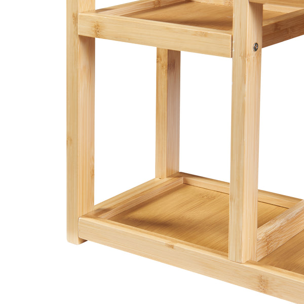 Badezimmerregal Höör 42x37x17 cm Bambus [en.casa]