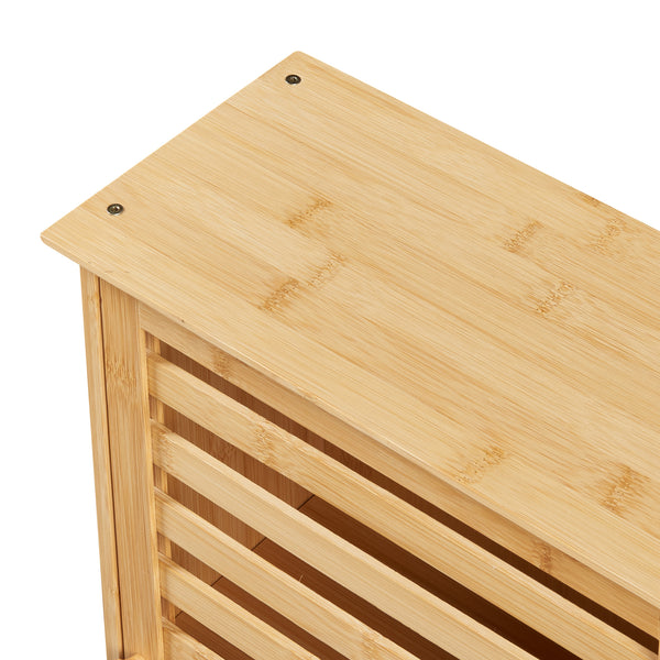 Badezimmerschrank Järfälla 55x37x16 cm Bambus [en.casa]