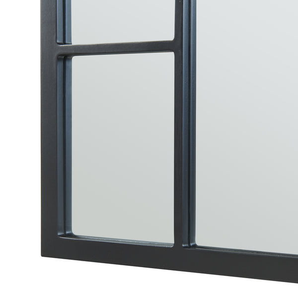 Wandspiegel Enonkoski 90x60 cm Schwarz [en.casa]