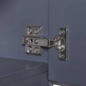 Hängeschrank Overath 30x30x60 cm Grau [en.casa]
